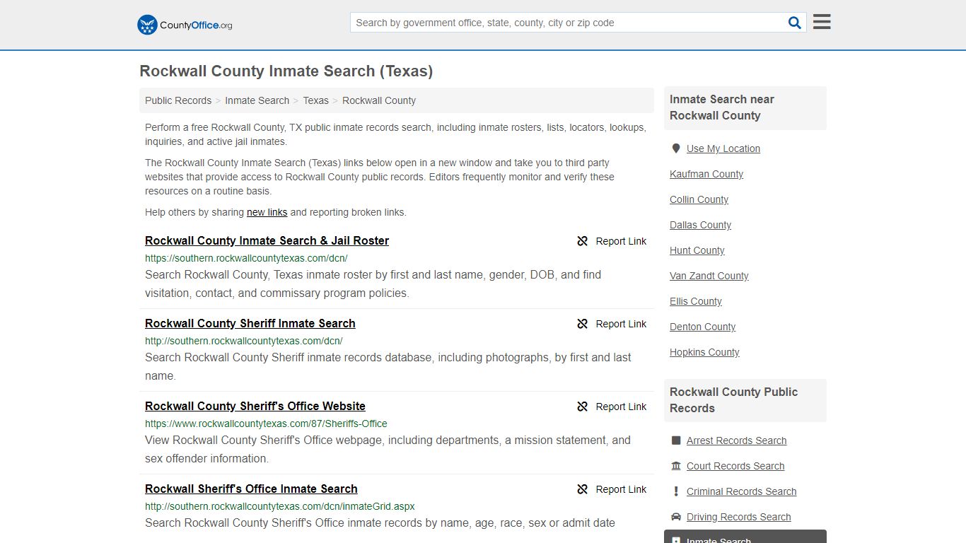 Inmate Search - Rockwall County, TX (Inmate Rosters ...